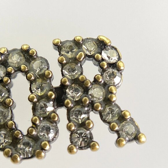 Dior TRIBALES J'ADIOR Gold plated Faux Pearl Rhinestone Earring - Picture 10 of 12